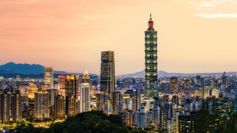 The beautiful cityscape is a good reason to visit Taipei